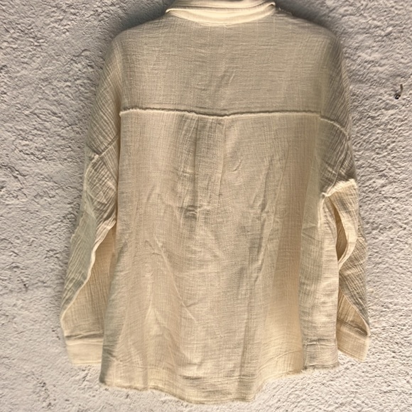 By together woven button down Nwt - Picture 3 of 5